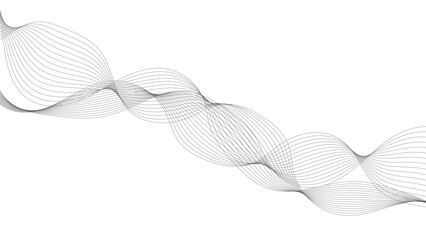 Abstract grayscale wave of thin lines, perfect for a clean, modern design.