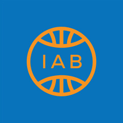 IAB Basketball Company logo. IAB Modern Sports logo design for entrepreneur and business. IAB Team Branding best icon.
