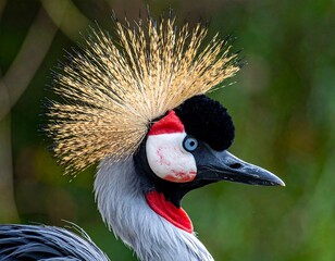 Fototapeta premium Close-up of a crane's head and neck (1)