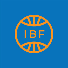 IBF Basketball Company logo. IBF Modern Sports logo design for entrepreneur and business. IBF Team Branding best icon.
