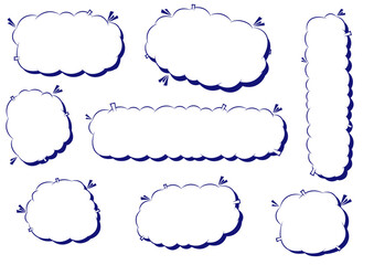 ポップな吹き出しセット