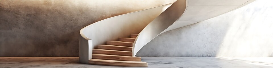 Naklejka premium Bohemian modern staircase design