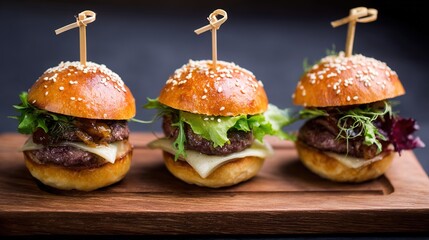 Juicy Beef Burger Topped with Melted Cheese, Grilled to a Golden Crisp—Every Bite Bursts with Rich, Savory Flavors, Boasting a Perfectly Seared Patty, Creamy Melted Cheese That Oozes With Each Bite