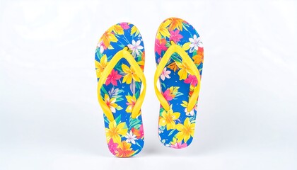 Colorful Floral Flip Flops for Summer Fun.