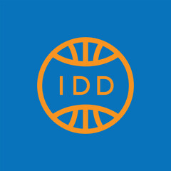 IDD Basketball Company logo. IDD Modern Sports logo design for entrepreneur and business. IDD Team Branding best icon.
