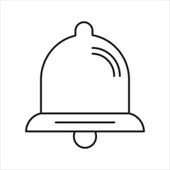 Notification bell icon, Notification bell, alert icon for incoming messages in inbox, ring the bell and notification number sign for alerts and alarms