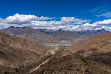 Scenic Outdoor Landscape With Sky And Mountains