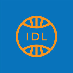 IDL Basketball Company logo. IDL Modern Sports logo design for entrepreneur and business. IDL Team Branding best icon.
