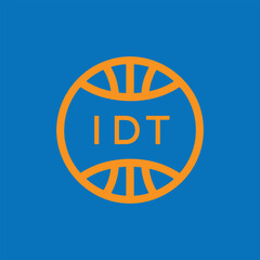 IDT Basketball Company logo. IDT Modern Sports logo design for entrepreneur and business. IDT Team Branding best icon.
