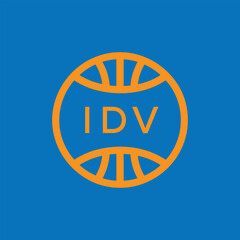 IDV Basketball Company logo. IDV Modern Sports logo design for entrepreneur and business. IDV Team Branding best icon.
