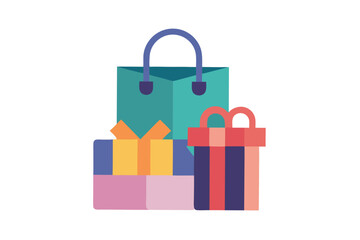 colorful shopping bags