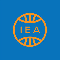 IEA Basketball Company logo. IEA Modern Sports logo design for entrepreneur and business. IEA Team Branding best icon.
