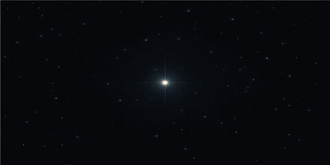 Bright stars and snowflakes fall through the dark night sky in a continuous cosmic loop