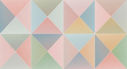 Fototapeta premium Pastel Triangle Geometric Pattern Background.