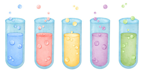 set of test tube watercolors 