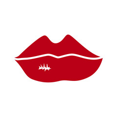 lip design icon vecktor