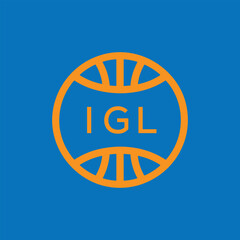 IGL Basketball Company logo. IGL Modern Sports logo design for entrepreneur and business. IGL Team Branding best icon.
