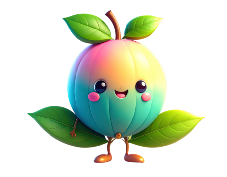  Smiling Areca Nut Mascot (Chibi Style)