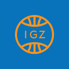 IGZ Basketball Company logo. IGZ Modern Sports logo design for entrepreneur and business. IGZ Team Branding best icon.
