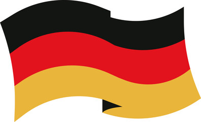 Naklejka premium germany flag ribbon