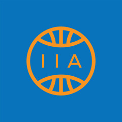 IIA Basketball Company logo. IIA Modern Sports logo design for entrepreneur and business. IIA Team Branding best icon.
