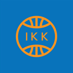 IKK Basketball Company logo. IKK Modern Sports logo design for entrepreneur and business. IKK Team Branding best icon.
