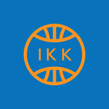 IKK Basketball Company logo. IKK Modern Sports logo design for entrepreneur and business. IKK Team Branding best icon.
