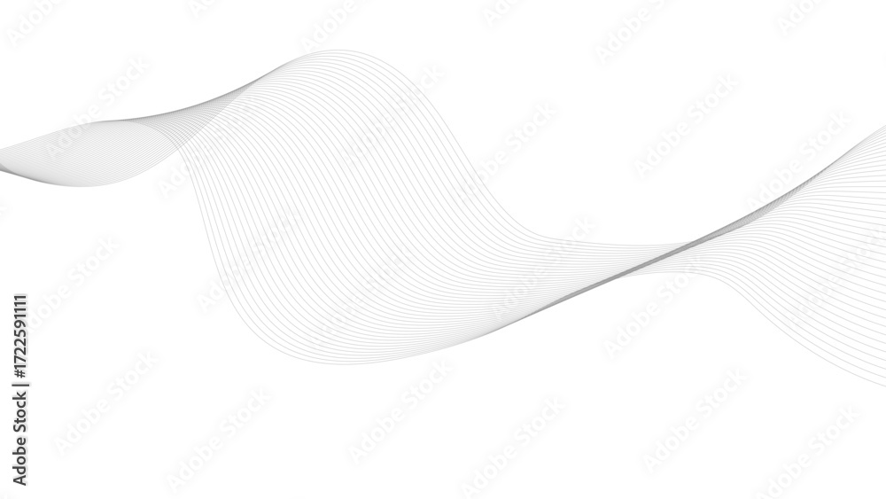 Poster abstract wave digital element for certificate design. curved wavy lines design, abstract gray wave e