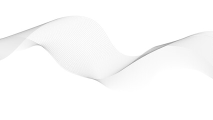 Abstract gray wave element for design, vector illustration,  Abstract wave lines digital element for certificate design.