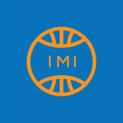 IMI Basketball Company logo. IMI Modern Sports logo design for entrepreneur and business. IMI Team Branding best icon.
