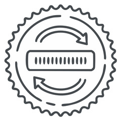 Obraz premium Rotating arrow and measurement graphic design