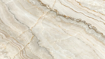 Luxurious Cream Marble with Gold and Gray Veining