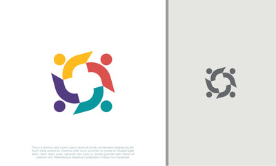 Global Community Logo Icon Elements Template. Community human Logo template vector. Community health care. Abstract Community logo