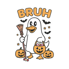Obraz premium Bruh Happy Halloween