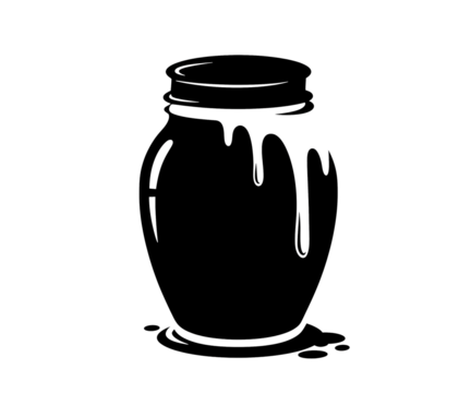 Simple Honey Jar for Design PNG