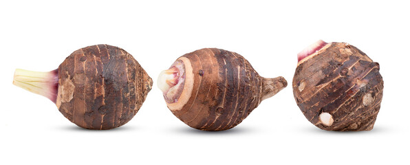 Taro isolated on transparent png ( image from camera)