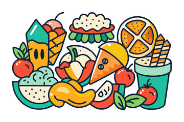 pizza with vegetables