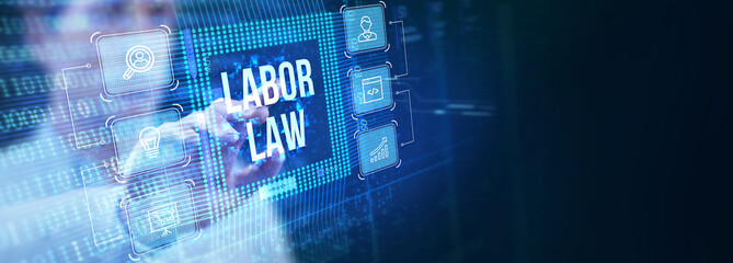 Business, Technology, Internet and network concept. Labor Law Lawyer Legal.