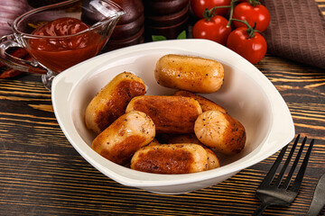 Roasted chicken mini sausages for breakfast