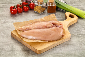 Fresh raw Chicken breast fillet
