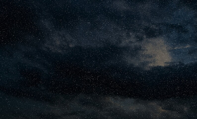 Space star shape sky night background, black starry cosmos abstract pattern dark blue science, textile cosmic galaxy astronomy decoration fantasy wallpaper landscape.