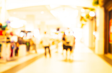 Supermarket shelf blur background interior store market corridor big distribution rack building grocery shop retail shelves food mall product inside hall display promotion, merchandise interior.
