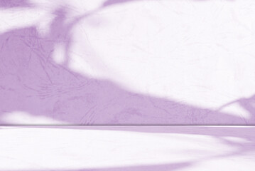 Purple background product podium studio wall abstract mockup cosmetic kitchen table scene table shadow leaves empty counter room backdrop shelf minimal floor summer scene loft spring template