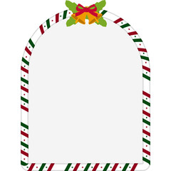 Fototapeta premium Christmas Candy Cane Frame