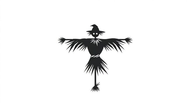 Silhouette scarecrow design