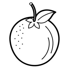 dabai fruit line art on white background