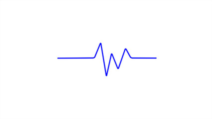 Heartbeat line icon. Medical sign. Cardiogram line icon, sign. Heart pulse silhouette, icon, symbol.