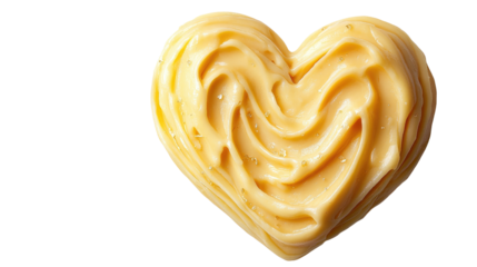 Sweet confectionery heart shape, swirled in a delightful texture, embodies love and indulgence, evokes sweet sensations and warmth. Isolated On Transparent and White Background