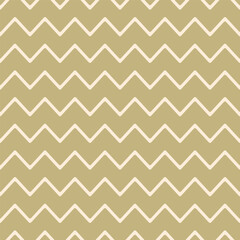 Cream rounded zigzag lines flow over a muted gold background in this seamless pattern. Ideal for warm, natural, and minimal design themes across both print and digital formats.