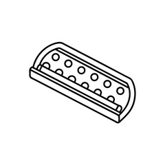 patch bay icon isolated on white